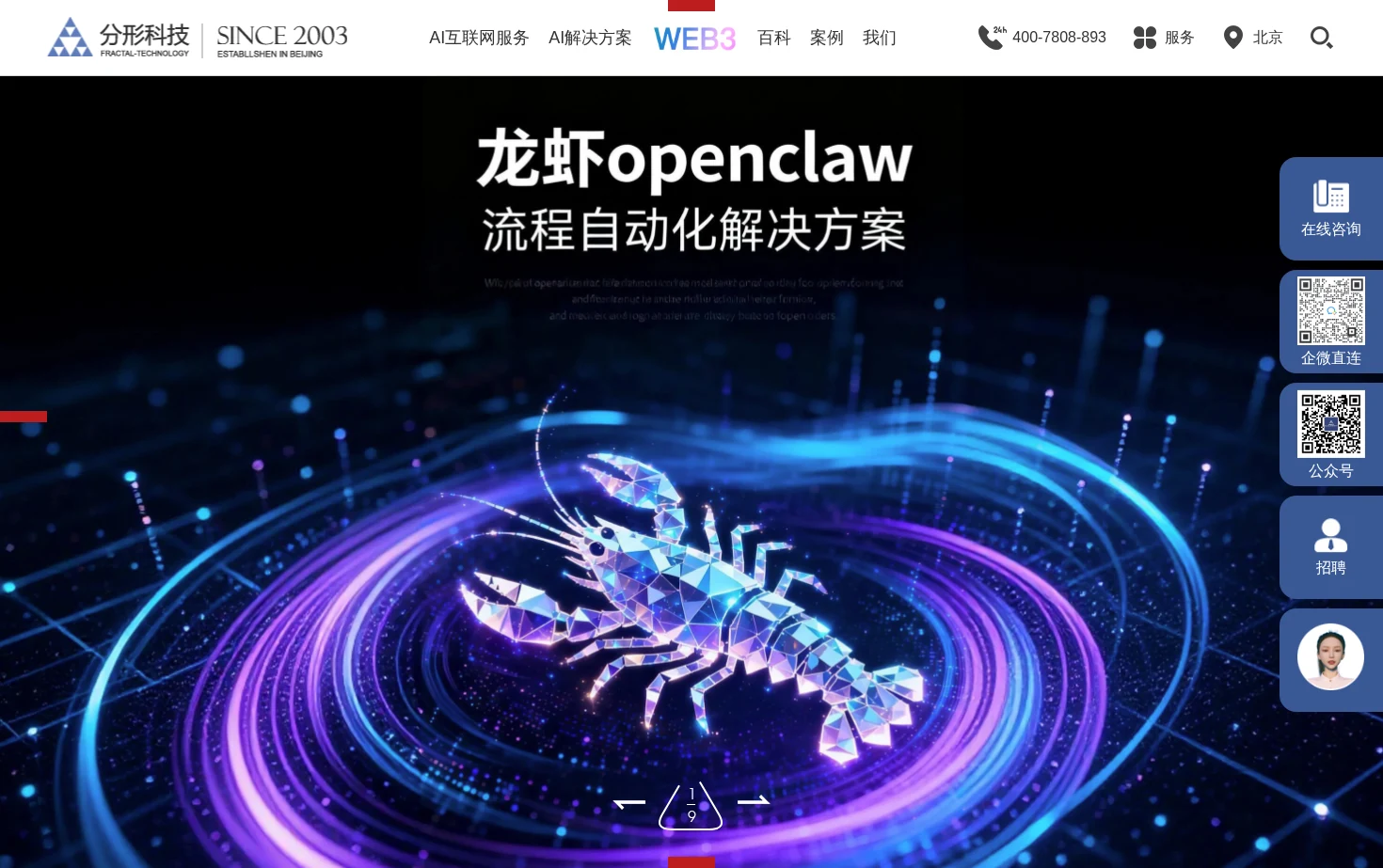 北京分形科技有限公司 页面快照